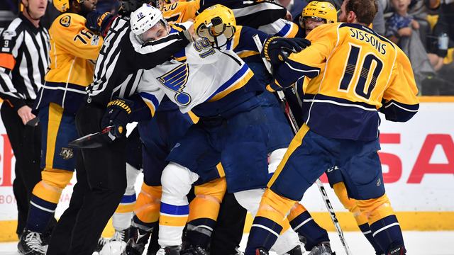 Blues' Yeo: Predators doing a good job lobbying for penalty calls