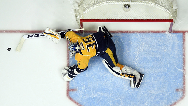 Rinne posting NHL record save percentage in playoffs