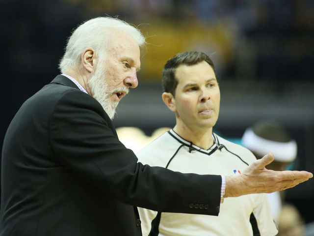 Watch: Pop yells 'WTF' after Harden draws bogus foul