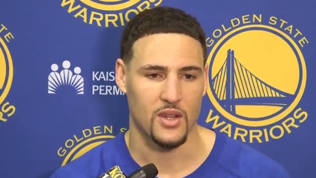 Watch: Klay Thompson completely blanks during interview