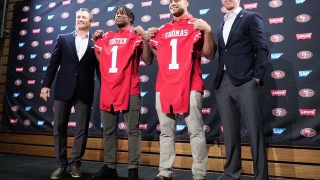 Video reveals how 49ers landed 2 of top 3 players on their draft board