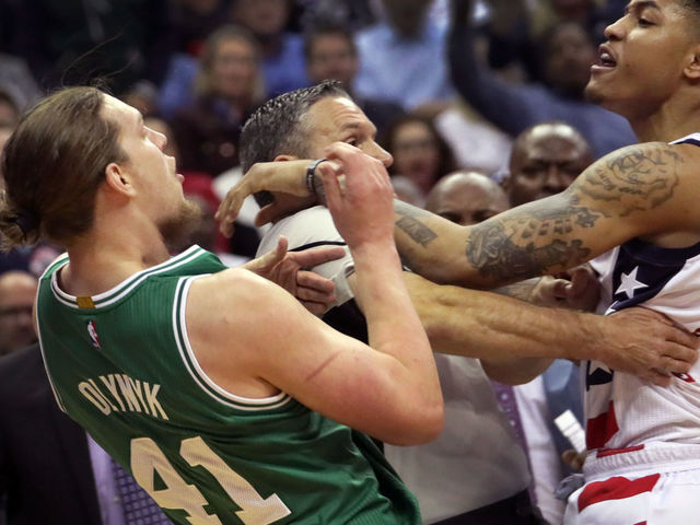Watch: 4 playoff scuffles that put Oubre-Olynyk to shame