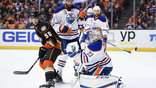 Talbot sets Oilers record for playoff saves in losing effort