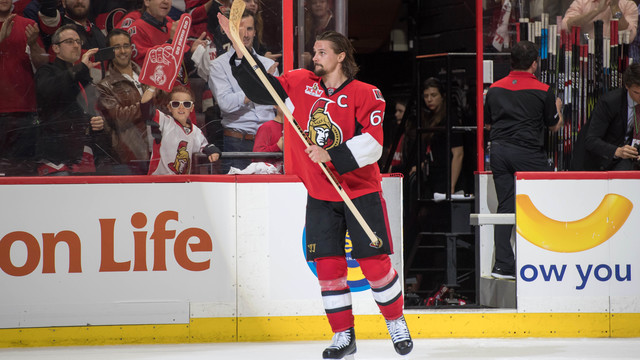 Karlsson sets Senators playoff record for assists, points by defenseman