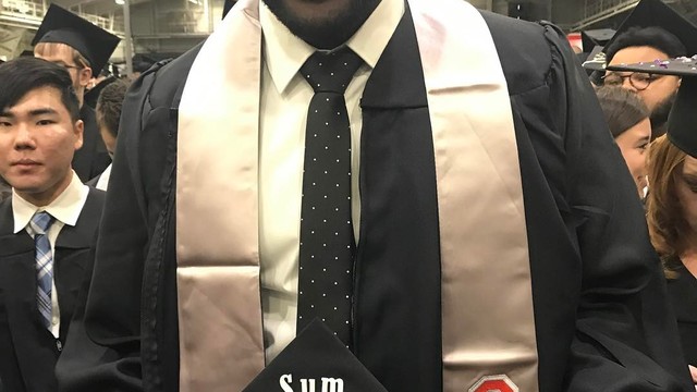 Look: Jones puts 'We ain't come here to play school' on graduation cap