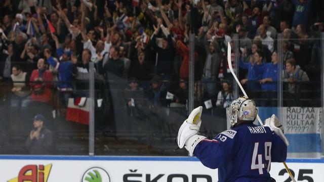 Watch: France's Bellemare refuses player of game award, gives it to his goalie