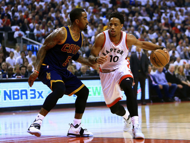 Lue fines J.R. Smith $100 for biting on DeRozan's pump fake in Game 4