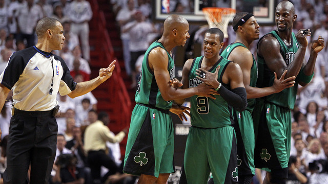 Watch: Pierce, Garnett talk Ray Allen while Rondo keeps quiet