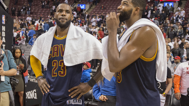 Watch: Cavs bonding over yoga, working out