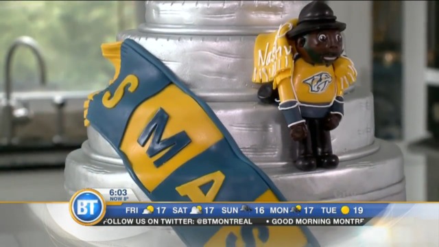 Watch: Montreal pastry chef honors P.K. Subban with Stanley Cup cake