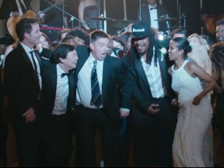 Watch Marshawn Lynch's wedding crashed in starstudded Train music