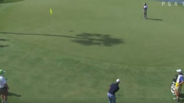 Watch: Horschel drains angriest hole-out of the day
