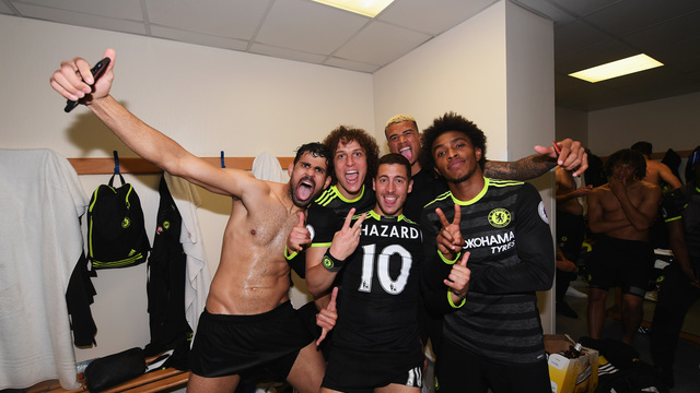 Watch: All the maniacal ways Diego Costa celebrated Chelsea's title win