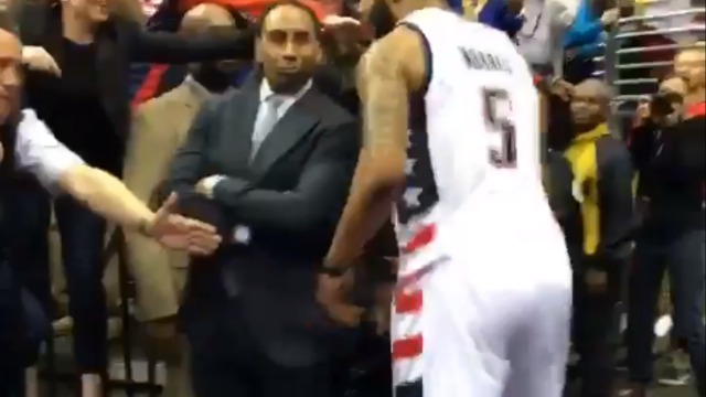 Watch: Markieff celebrates Game 6 thriller by spanking Stephen A. Smith