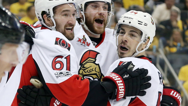 Watch: Pageau roofs Ryan's no-look pass, extends playoff hot streak