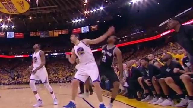 Watch: Pachulia undercuts Leonard, forces him from game
