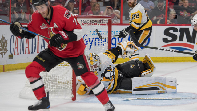 Senators erupt for Game 3 rout of Penguins