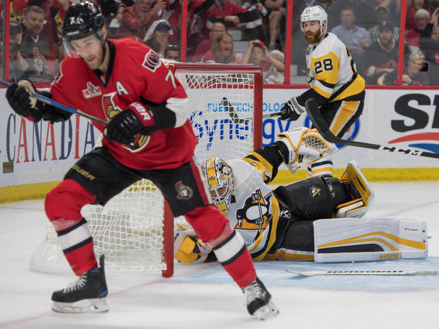 Senators erupt for Game 3 rout of Penguins