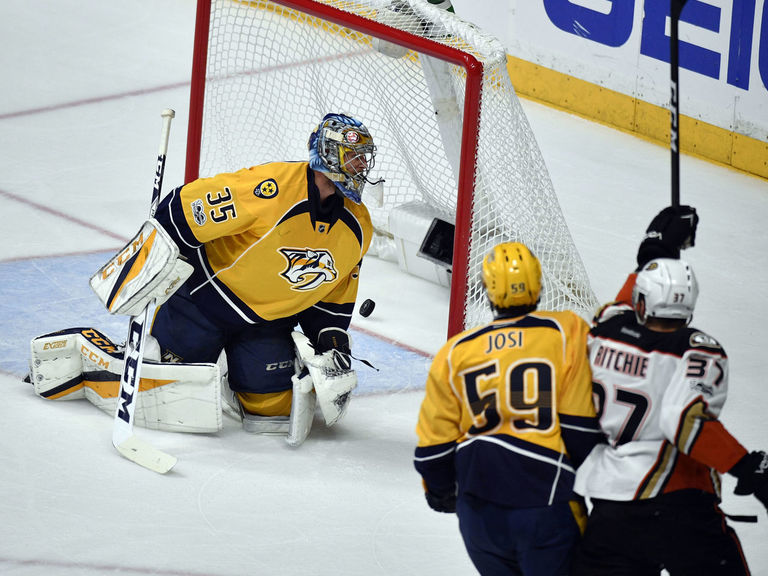 Predators' home playoff win streak ends at 10 games