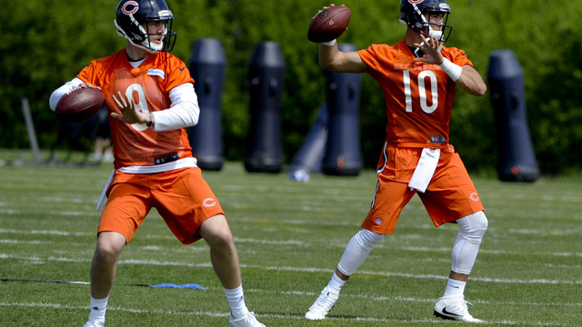 Trubisky to begin camp as No. 3 QB on Bears' depth chart