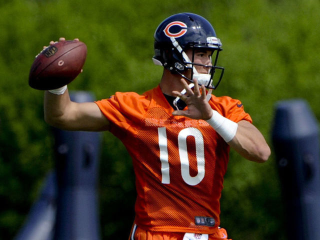 Trubisky to begin camp as No. 3 QB on Bears' depth chart