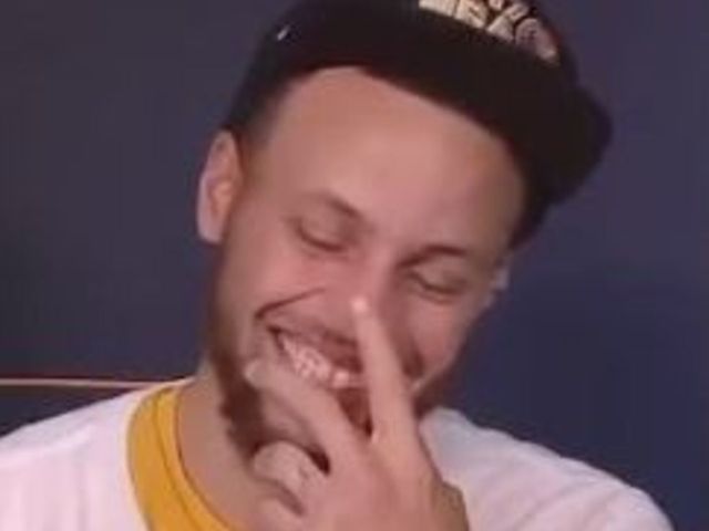 Watch: Curry clowns large-headed Pachulia after hat fail