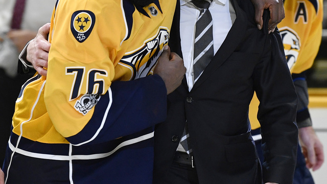 Fisher rejoins Predators at practice, questionable for Final