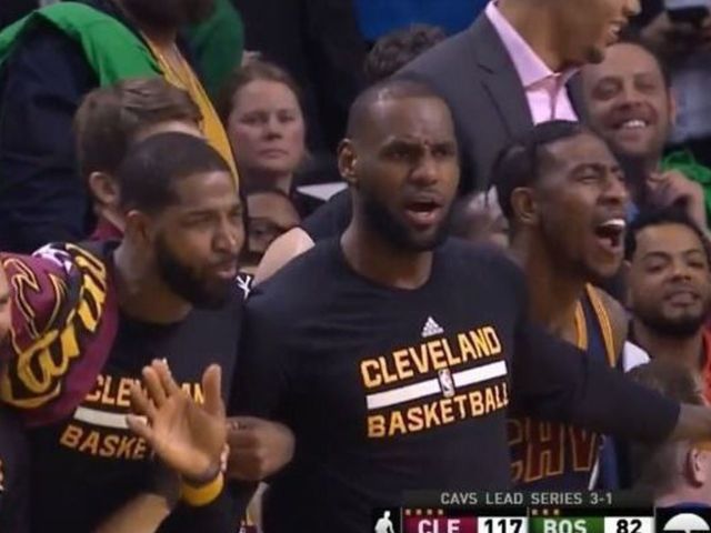 Watch: Cavs' bench goes nuts after James Jones dunk