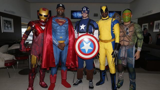 Yankees assemble as superheroes for HOPE week