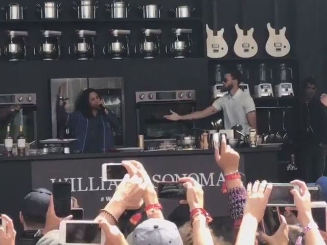Watch: Ayesha Curry raps about cooking while Steph grooves