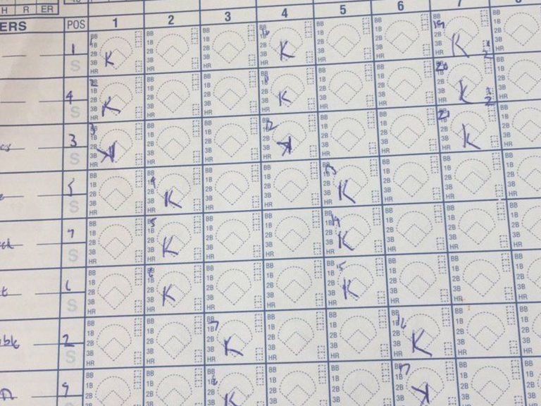 High school softball pitcher strikes out every batter in perfect game