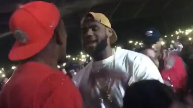 Watch: LeBron, J.R. Smith let loose at Future concert in Cleveland