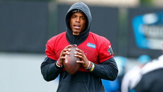 Cam Newton throws in team drills for 1st time in 2 weeks