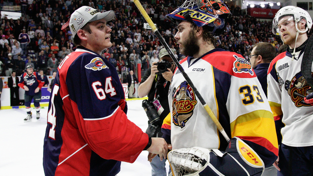 Otters goalie issues apology for stick-throwing incident