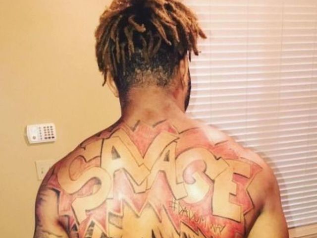 LSU's Guice gets huge tattoo which perfectly describes his game