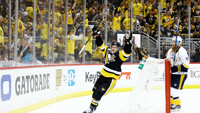 Watch: Guentzel's winner snaps Penguins' historically long shot drought