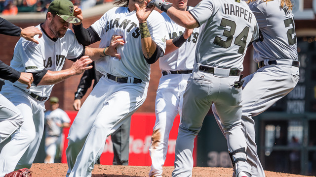 Harper: Morse-Samardzija collision in brawl saved me from injury