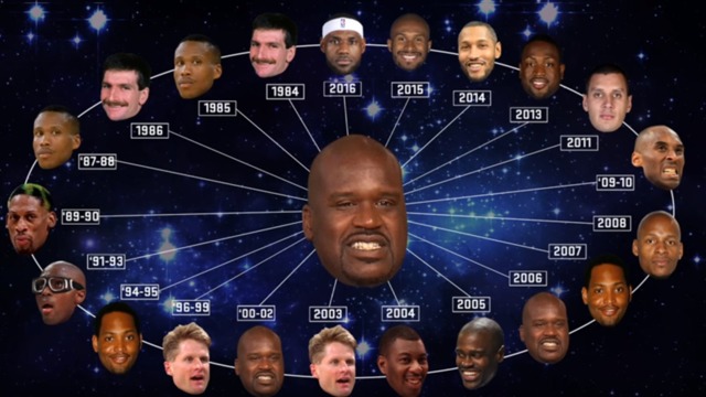 Shaq's connected to every NBA championship team since 1984