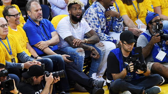 Odell Beckham, Von Miller courtside for Game 2 of NBA Finals