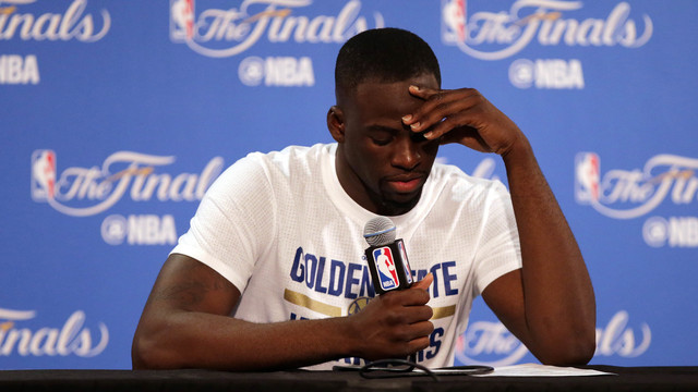 Watch: Draymond's mom, Cavs fan get into Game 3 shouting match