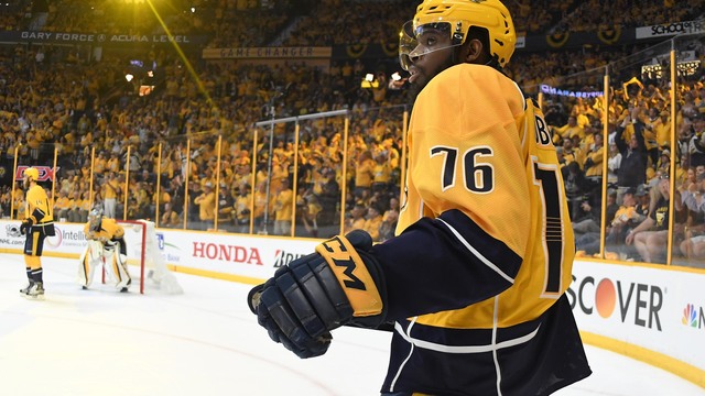 Watch: Subban enters Bridgestone Arena with bag full of Listerine