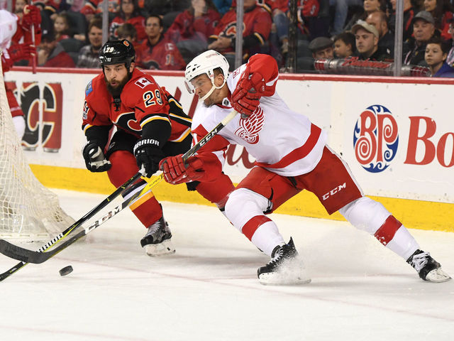 Red Wings' Glendening has ankle surgery, out 3-4 months