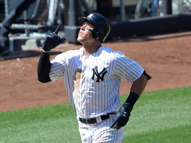 Watch: Judge sends ball into orbit with 495-foot HR