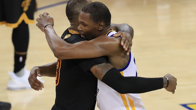 Durant: LeBron is the only guy since 2012 'that can look me eye to eye'