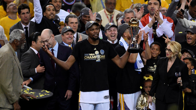Durant caps 1st title run with Finals MVP