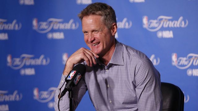Listen: Steve Kerr busted taking a bath during radio interview