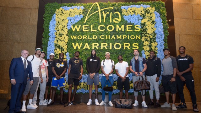 Warriors take championship party to Vegas for weekend
