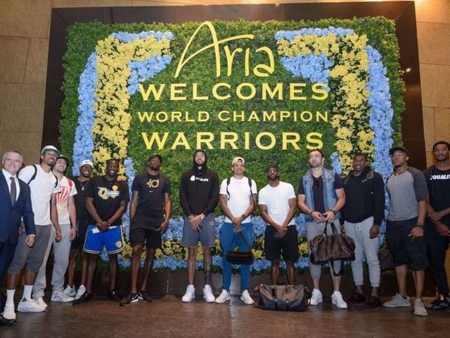 Warriors take championship party to Vegas for weekend