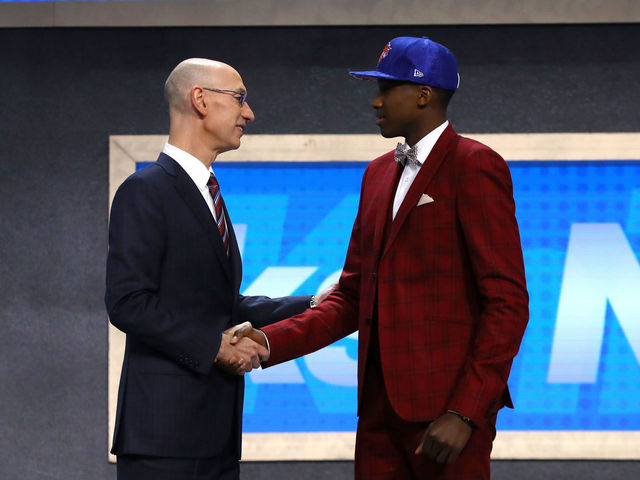 Watch: 'Crying Knicks kid' flexes after New York drafts Ntilikina