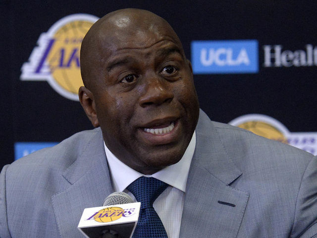 Magic Johnson takes veiled shot at Russell: 'What I needed was a leader'